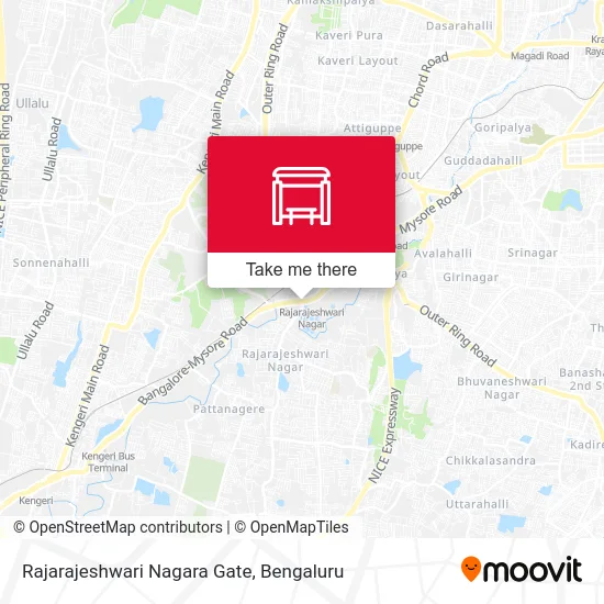 Rajarajeshwari Nagara Gate map