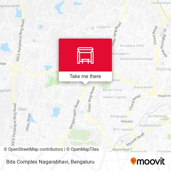 Bda Complex Nagarabhavi map