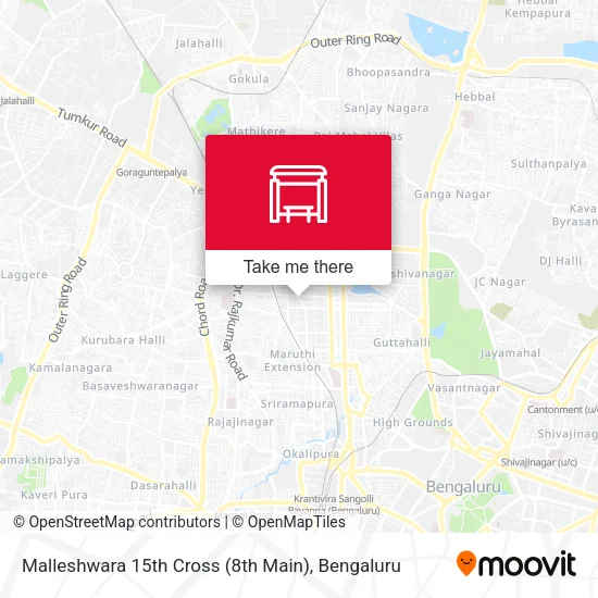 Malleshwara 15th Cross  (8th Main) map