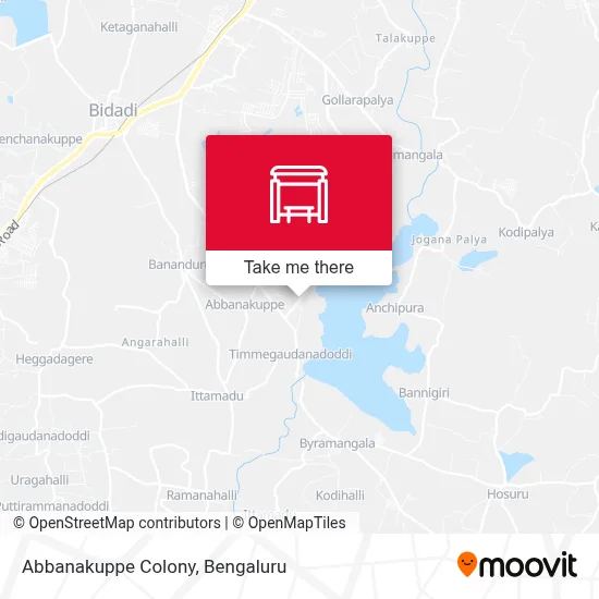 Abbanakuppe Colony map