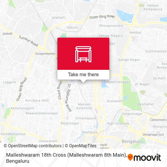 Malleshwaram 18th Cross (Malleshwaram 8th Main) map
