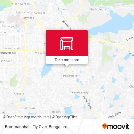 Bommanahalli Fly Over map