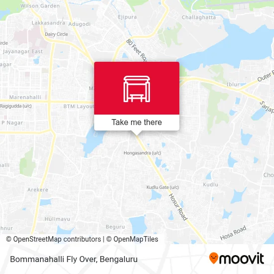 Bommanahalli Fly Over map