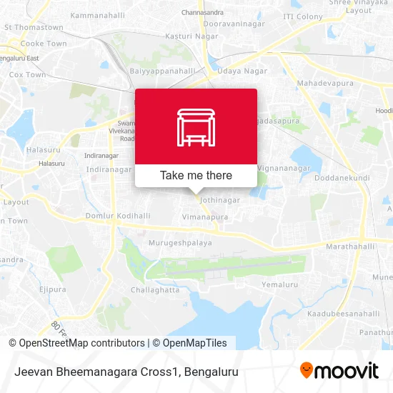 Jeevan Bheemanagara Cross1 map
