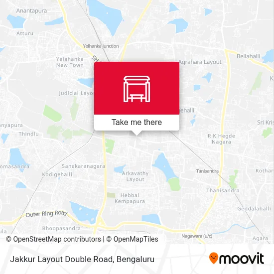 Jakkur Layout Double Road map