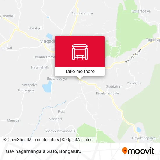 Gavinagamangala Gate map