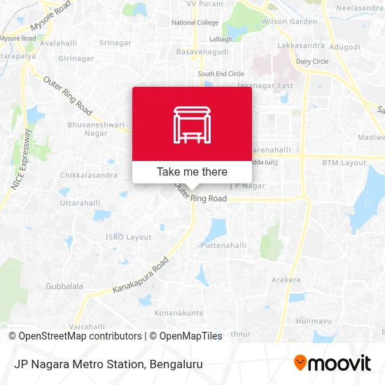 Jp Nagara Metro Station map