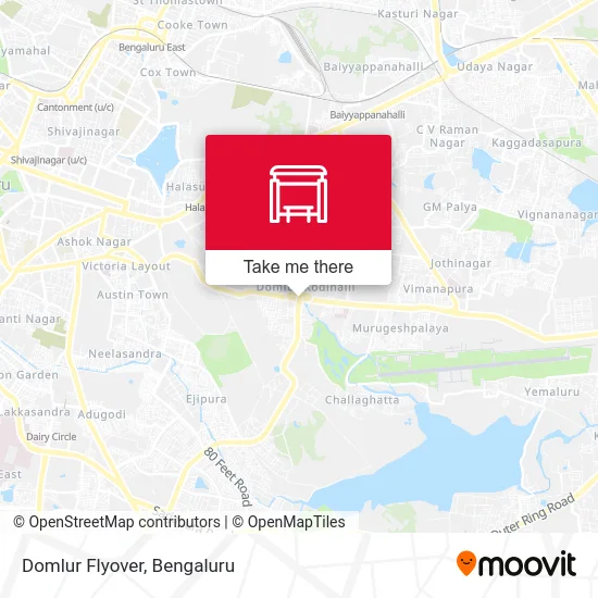 Domlur Flyover map