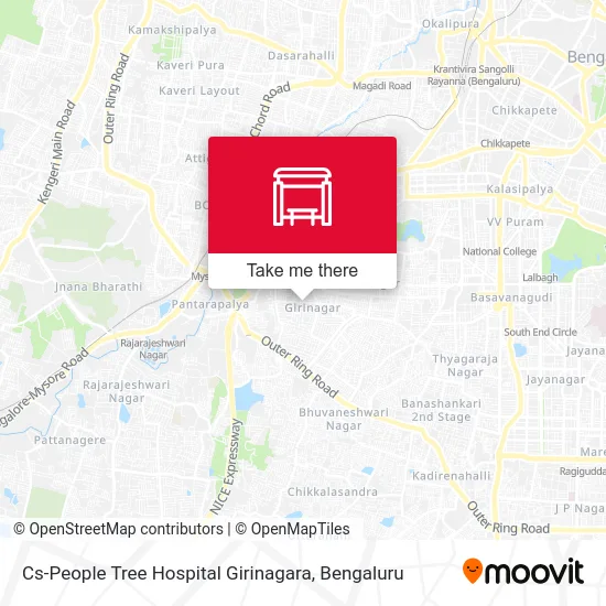 Cs-People Tree Hospital Girinagara map