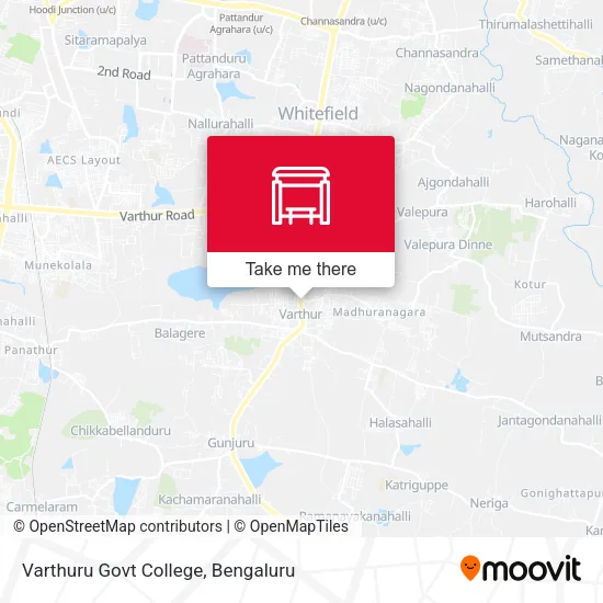 Varthuru Govt College map