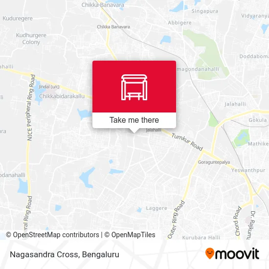 Nagasandra Cross map