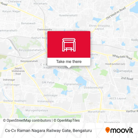 Cs-Cv Raman Nagara Railway Gate map