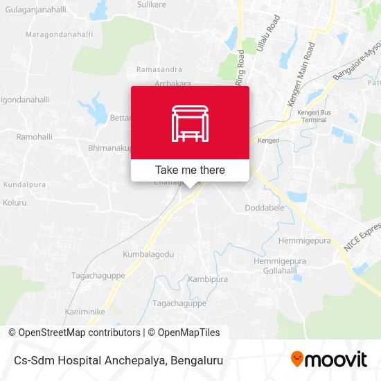 Cs-Sdm Hospital Anchepalya map