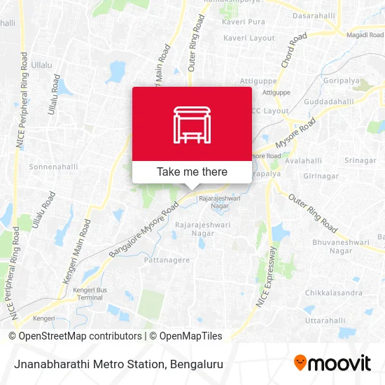 Jnanabharathi Metro Station map