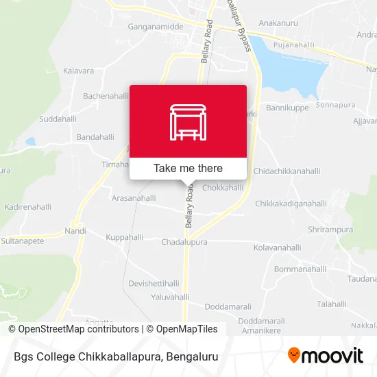 Bgs College Chikkaballapura map