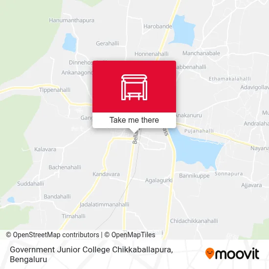 Govt Junior College Chikkaballapura map