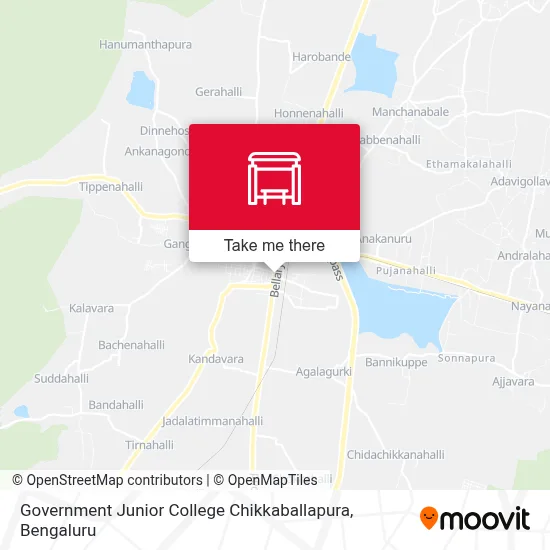 Govt Junior College Chikkaballapura map