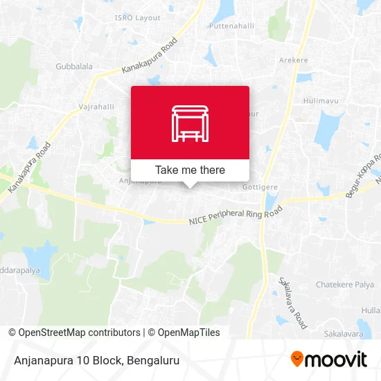 Anjanapura 10 Block map
