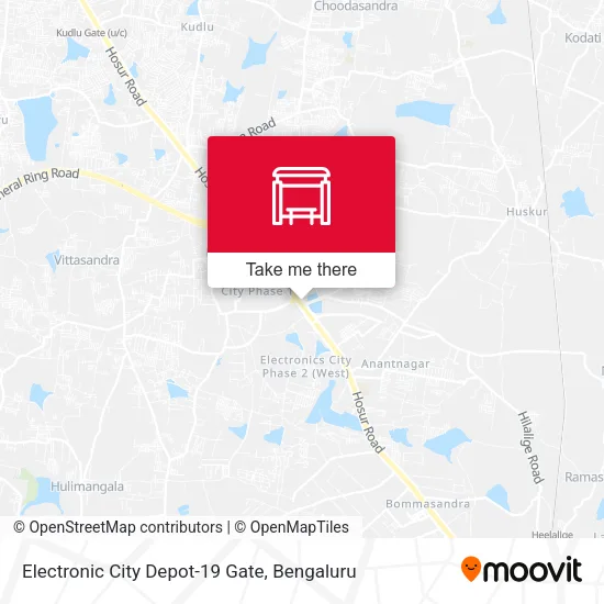 Electronic City Depot-19 Gate map