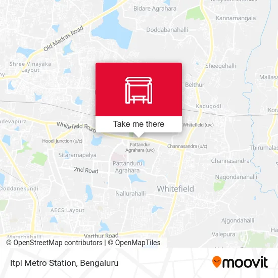 Itpl Metro Station map