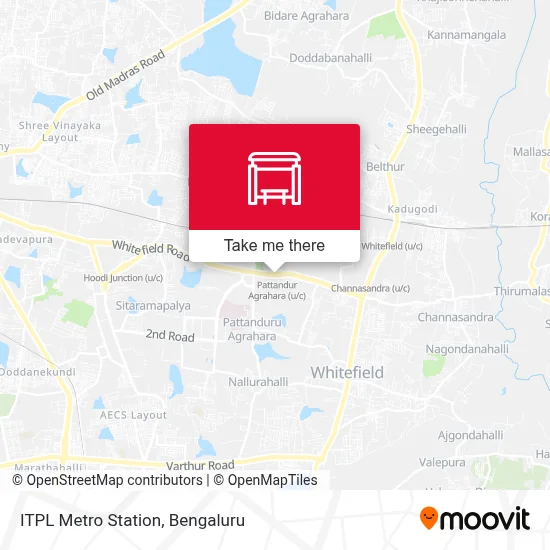 Itpl Metro Station map