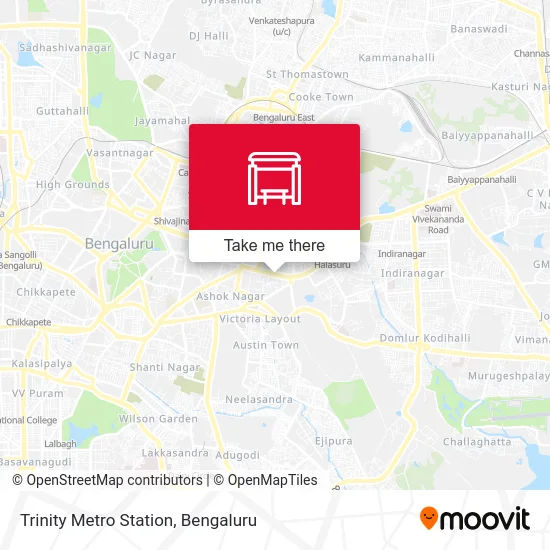 Trinity Metro Station map