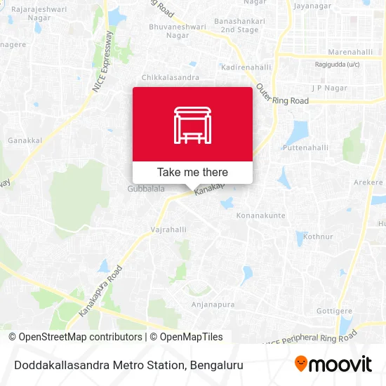 Doddakallasandra Metro Station map