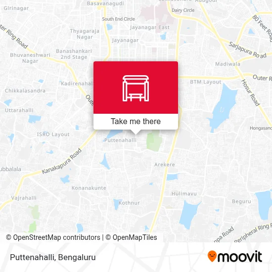 Puttenahalli map