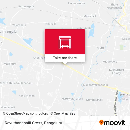 Ravuthanahalli Cross map