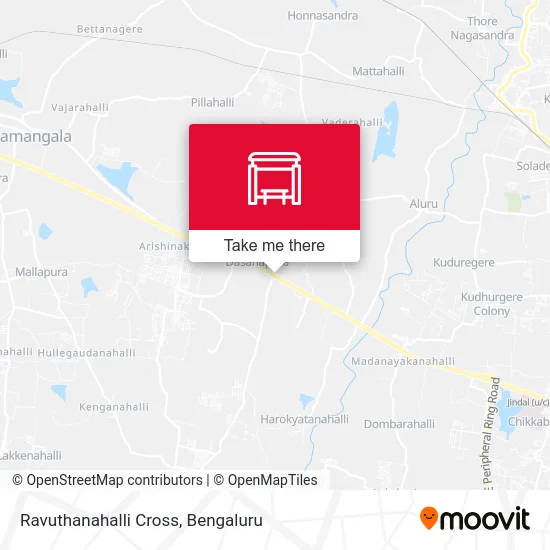 Ravuthanahalli Cross map