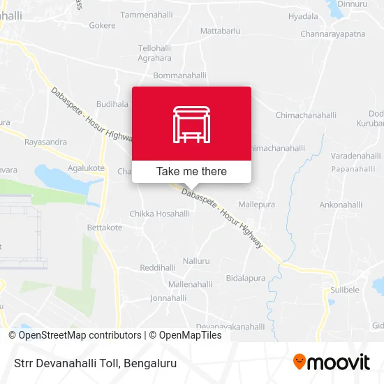Strr Devanahalli Toll map
