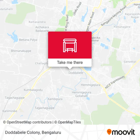 Doddabele Colony map