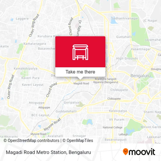 Magadi Road Metro Station map