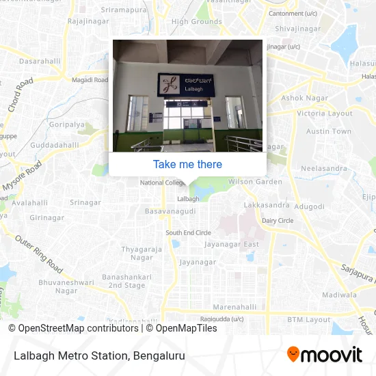 Lalbagh Metro Station map
