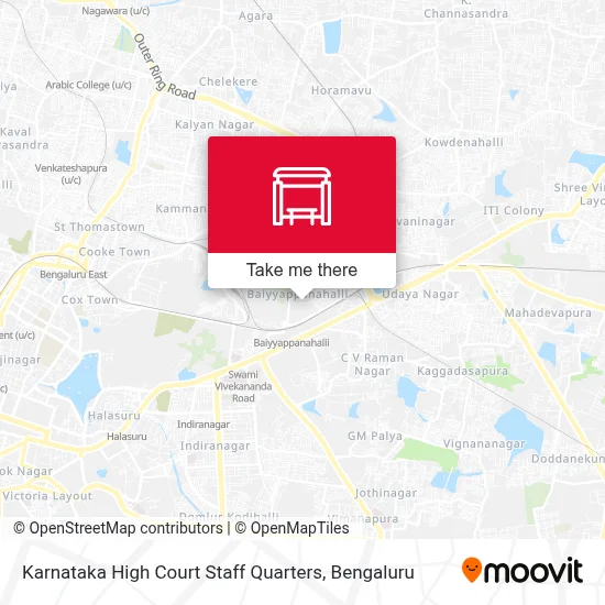 Cs-Karnataka High Court Staff Quarters map
