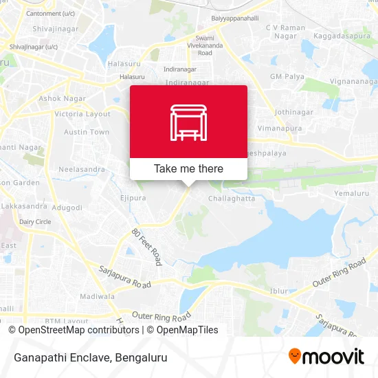Ganapathi Enclave map