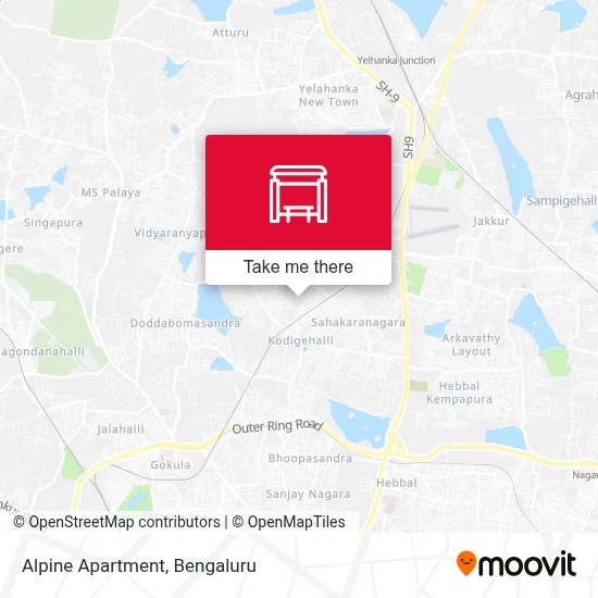 Alphine Apartment map