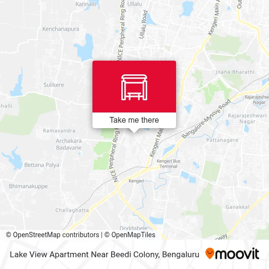 Lake View Appartment Near Beedi Colony map