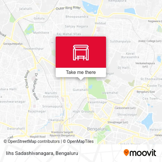 Iihs Sadashivanagara map
