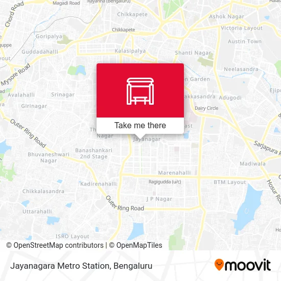 Jayanagara Metro Station map