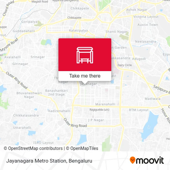 Jayanagara Metro Station map