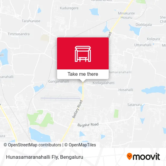 Hunasamaranahalli Fly map