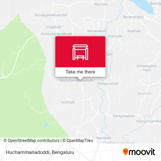 Huchammanadoddi map