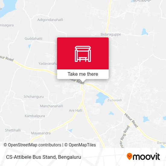Cs-Attibele Bus Stand map