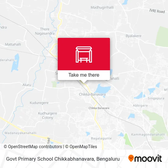 Govt Primary School Chikkabhanavara map