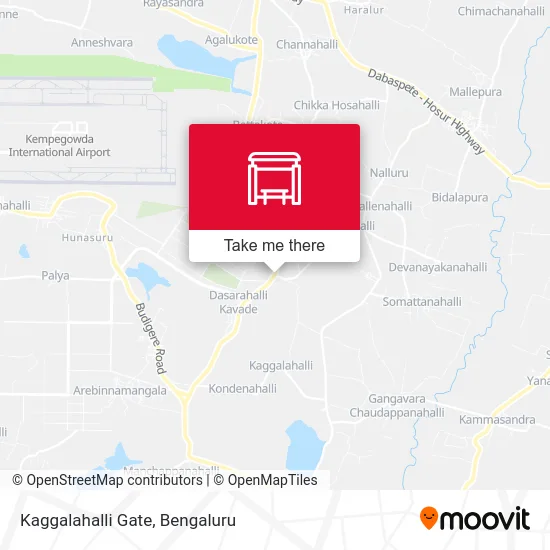 Kaggalahalli Gate map