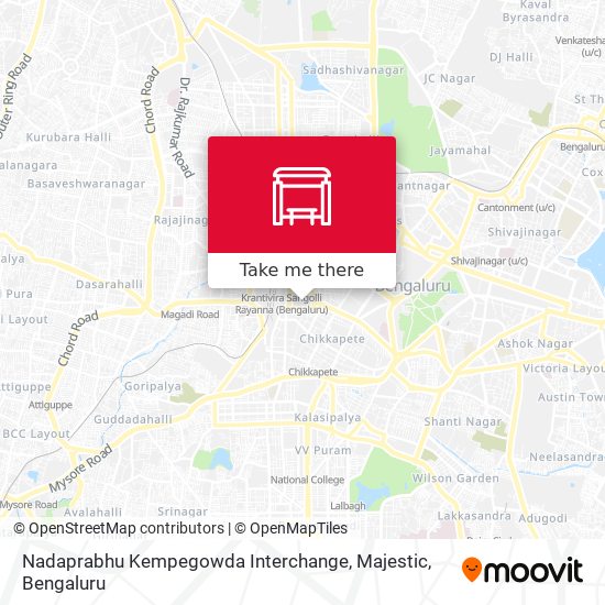 Nadaprabhu Kempegowda Interchange, Majestic map