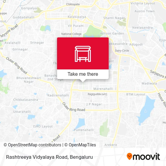 Rashtreeya Vidyalaya Road map