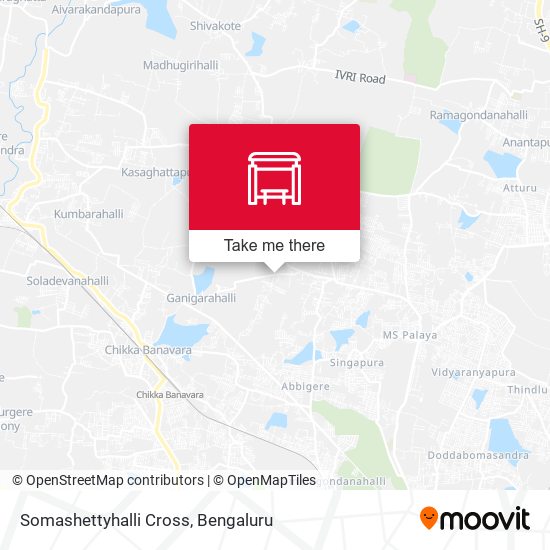 Somashettyhalli Cross map