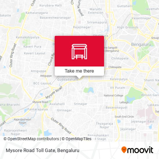 Mysore Road Toll Gate map